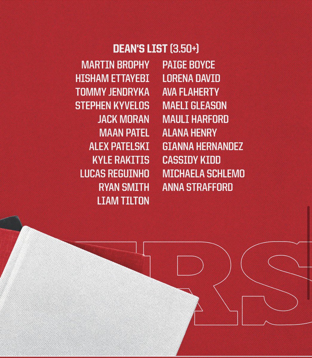 RutgersTFXC's tweet photo. Getting it done in the classroom! 4️⃣0️⃣ athletes on the Dean’s List for the fall semester 📚📓📝🎓 https://t.co/lpUmBnZAJF
