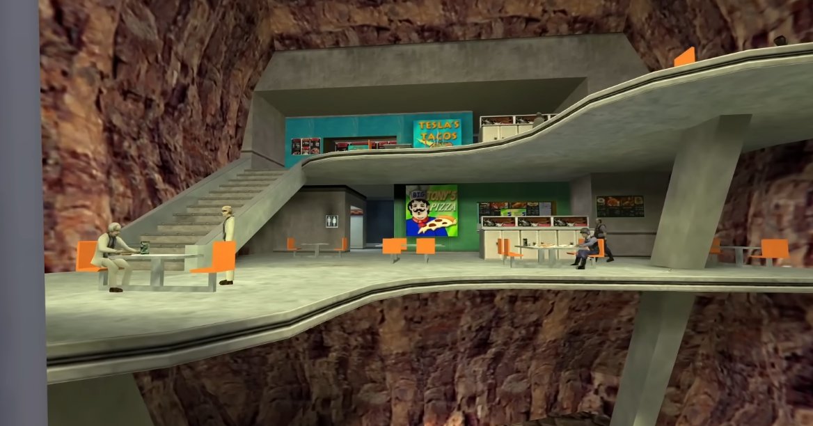 divno_aine's tweet image. big fan of this food court from half life 1