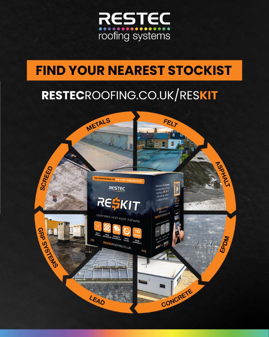 RestecRoofing's tweet photo. Ever wondered why RES𝗞𝗜𝗧 can bond to practically anything!?!🟠
RES𝗞𝗜𝗧 has unique bonding properties so it can be applied to a wide range of substrates, helping you fix your leak on any surface!
Learn more: https://t.co/FqeW0ykKwy
#RESKIT #RoofRepair #FlatRoofing #RESTEC https://t.co/UujzJYWCAb