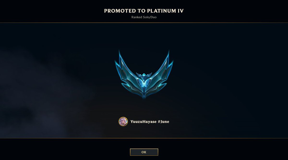 yuuzulight's tweet photo. First time getting Platinum in league!! >_< https://t.co/lGIz46wARe