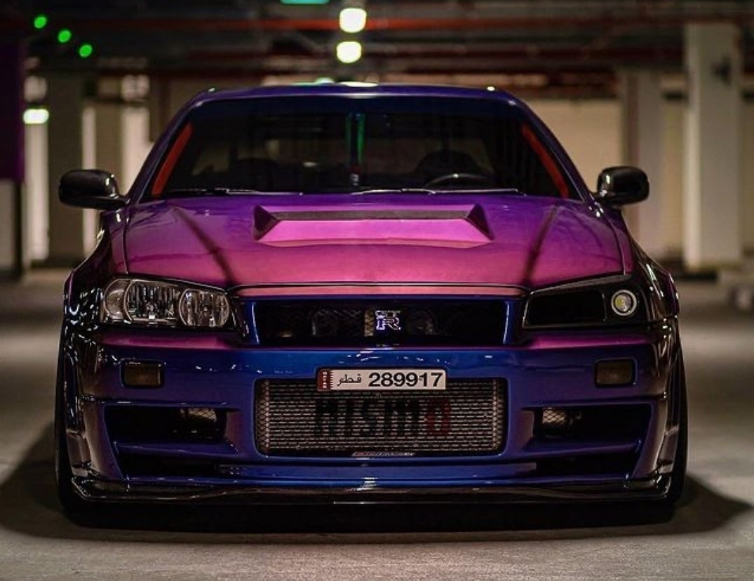 DailyGTRTM's tweet photo. Nissan GTR-R34 Skyline Nismo spec'd in Midnight Purple https://t.co/rr1C8VXMXy