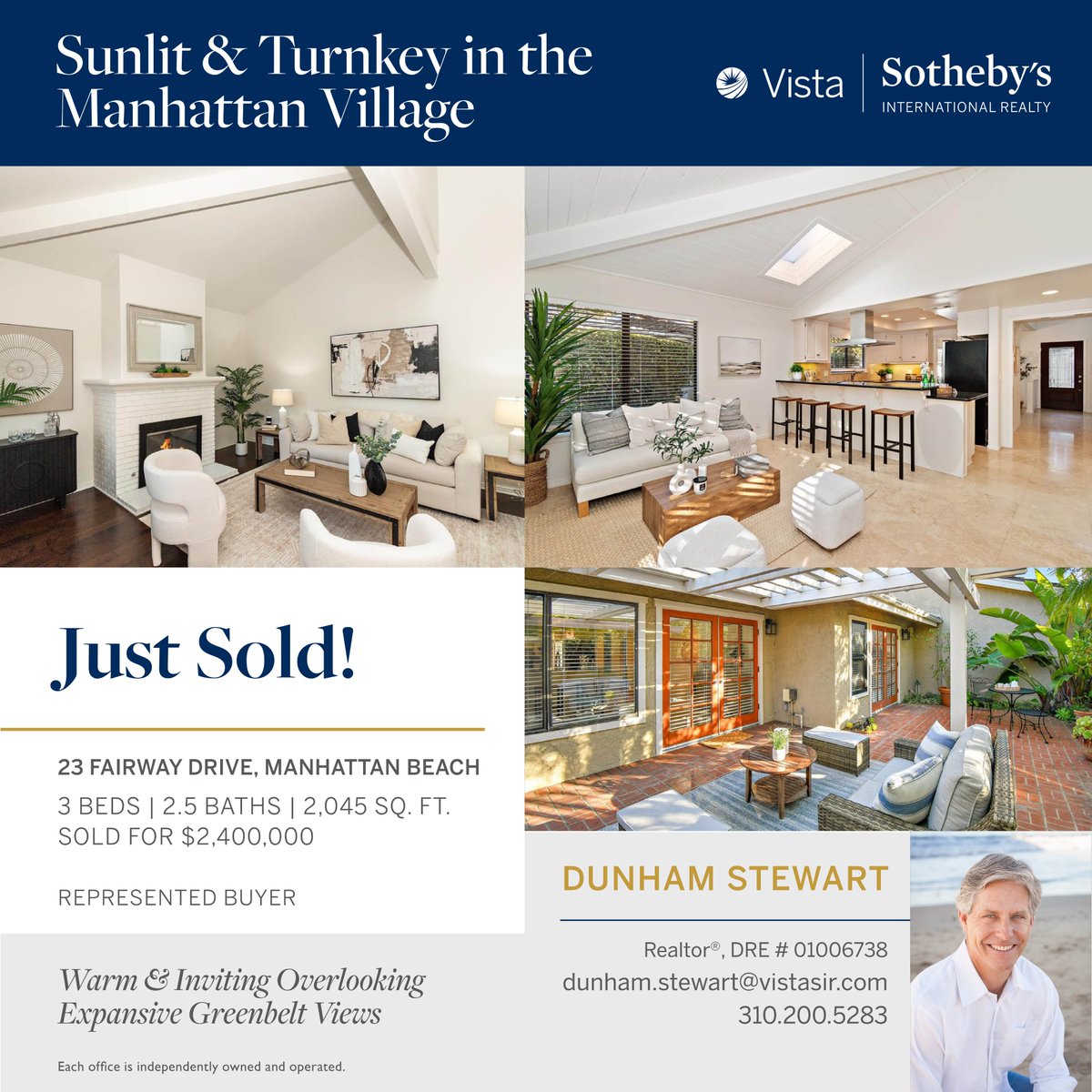 DunhamS's tweet image. Wonderful to assist longtime friends and clients with this off market purchase! #vistasir #southebysinternationalrealty #manhattanvillage