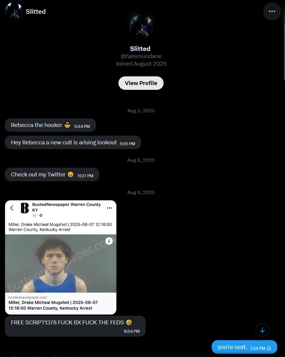 bx_on_x's tweet image. It is with great pleasure that I announce the latest member of the 764 child exploitation cult to bite the dust - "Slitted". 

His real name is Elijah, and he resides in the UK. He pleaded guilty to multiple counts of child exploitation on Tuesday.

He was one of several members…