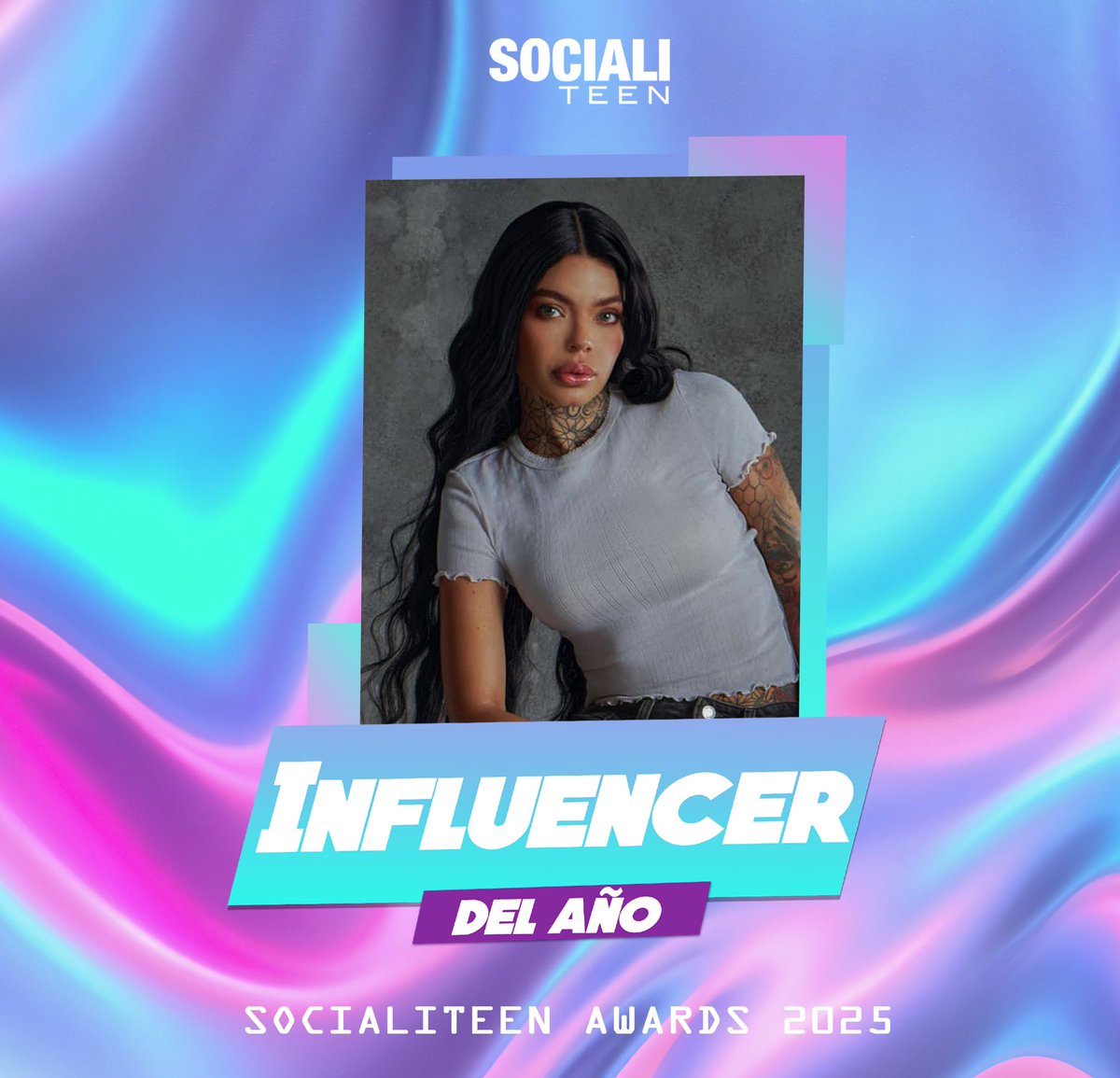 Socialiteen Awards edición 2025,  Te presentamos a la ganadora de la categoría “Influencer del año”: Melissa Gate ¡Muchas Felicidades! #socialiteen

No te pierdas la proyección de ganadores este 23 de Enero en pantalla de times square 
socialiteen.com