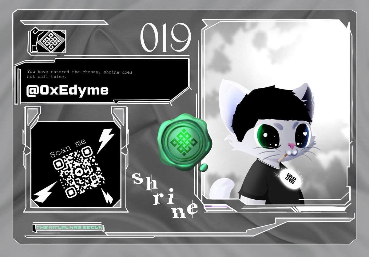 ascension complete. <a href="/0xEdyme/">edyme</a> is Chosen

𝖜𝖊𝖑𝖈𝖔𝖒𝖊 𝖙𝖔 𝖙𝖍𝖊 𝖘𝖍𝖗𝖎𝖓𝖊