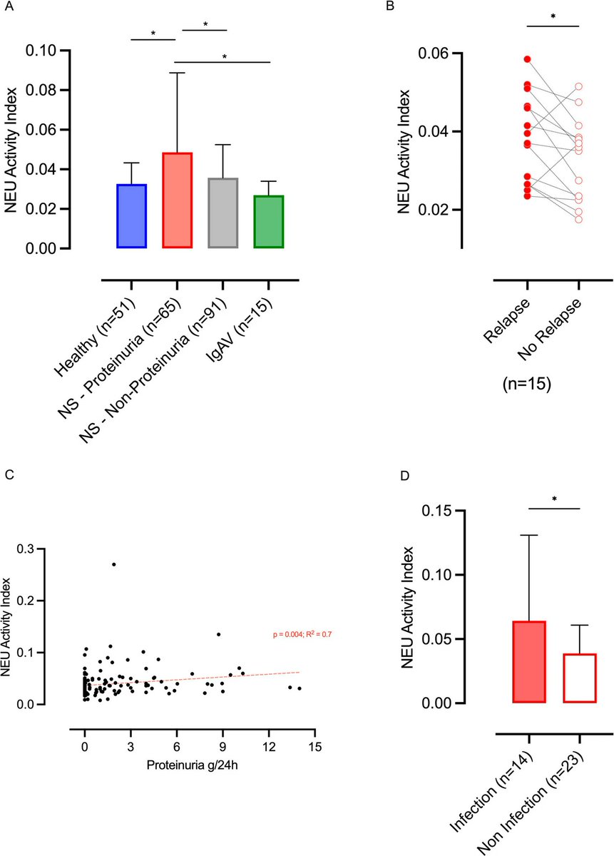 Ped_Neph's tweet image. Nephrotic syndrome (NS) is characterized by increased glomerular permeability resulting from podocyte injury &amp;amp; disruption of the glomerular filtration barrier. Read this Research Letter about neuraminidase activity in pediatric NS. #OpenAccess 
link.springer.com/article/10.100…