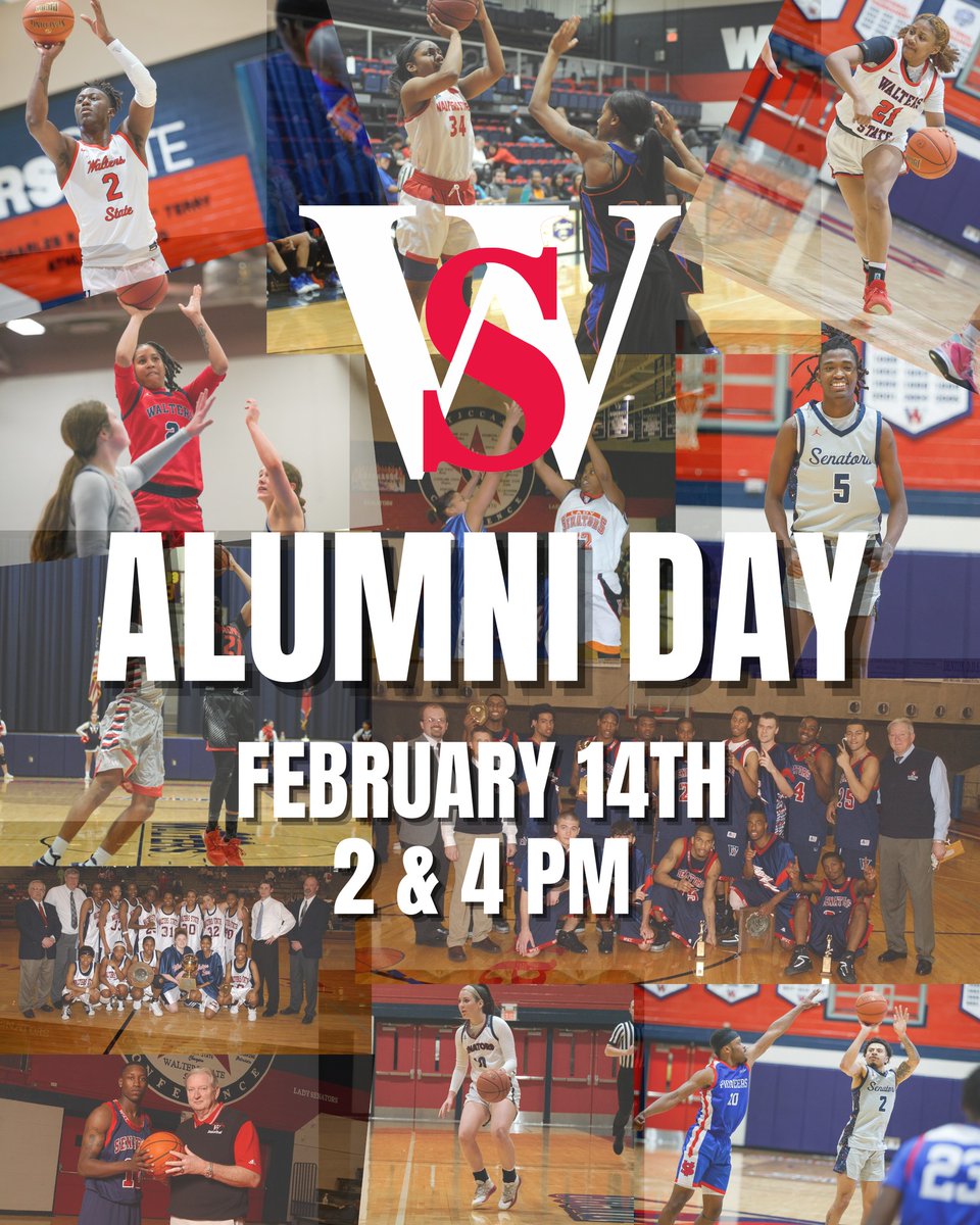 WS_Alumni's tweet photo. ❗️ALUMNI DAY UPDATE❗️
Due to forecast concerns, this Saturday's Alumni Day Basketball games have been rescheduled! Join us now on Saturday, Feb. 14 when the Senators and Lady Senators host Dyersburg State at 2 and 4 pm ET. RSVP to jonathan.nash@ws.edu. https://t.co/hrlStaVV1I