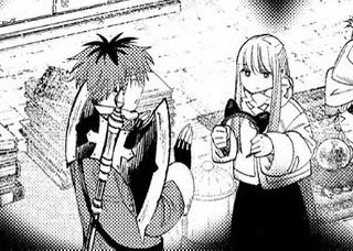 keiuzuki's tweet image. Fern making Stark wear a cat ears headband and finding it cute is so adorable 😭

#Frieren