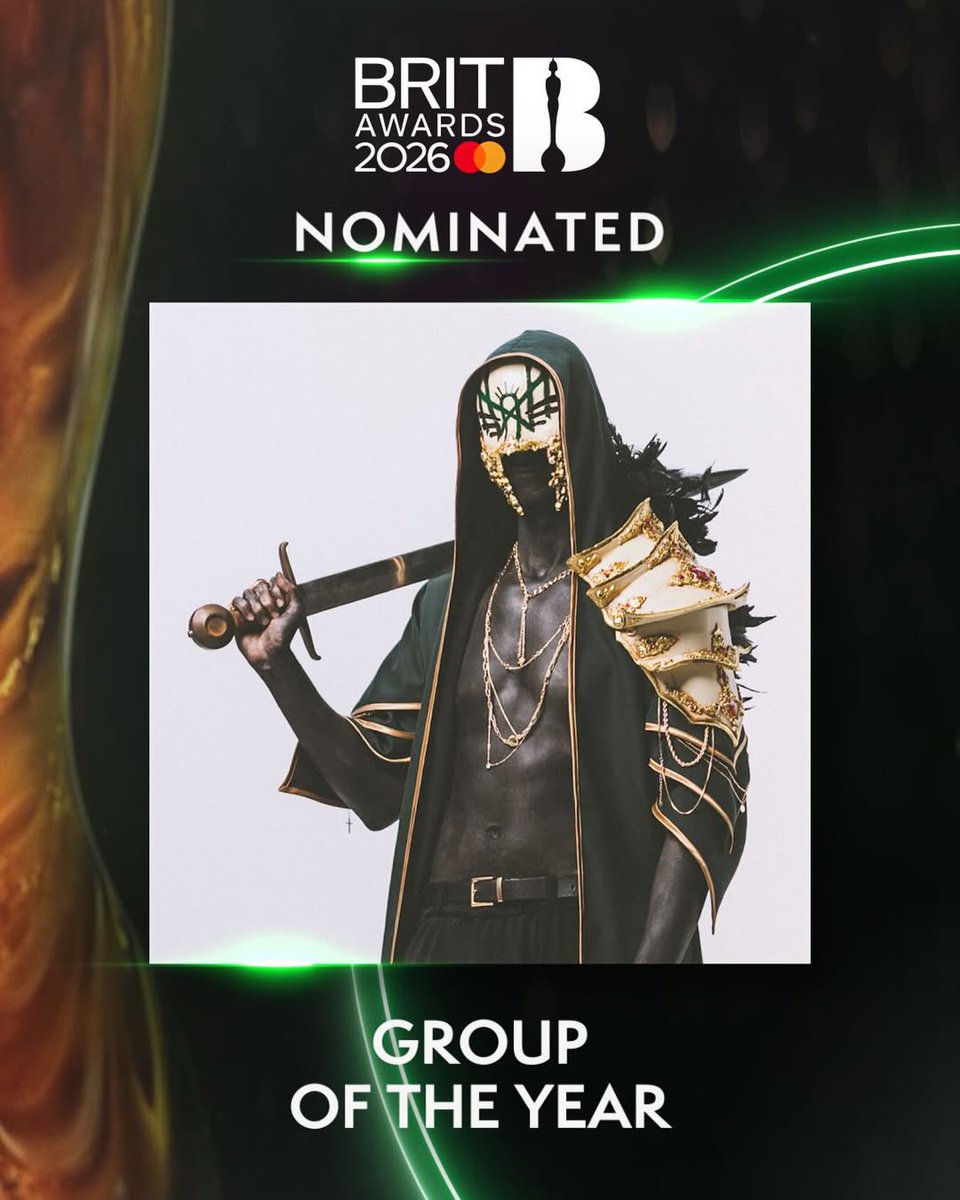 sleeptokenworld's tweet photo. Sleep Token has been nominated for Group of the Year at the 2026 Brit Awards. https://t.co/iJf7cMspOr