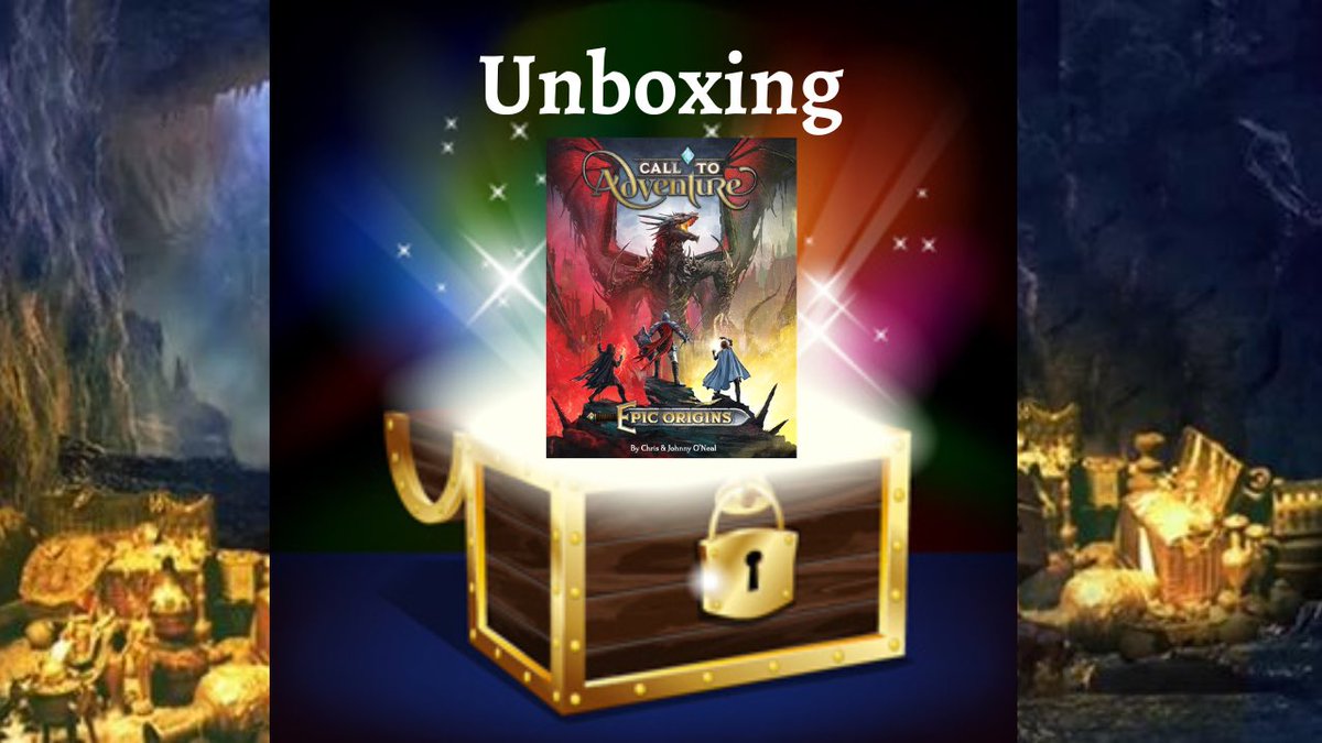 Check out my Unboxing video on the game, #CallToAdventure Epic Origins. Designed by <a href="/johnny0neal/">Johnny O'Neal → 🟦☁️</a>, #ChrisONeal and published by <a href="/bwisegames/">Brotherwise Games</a>. 
youtu.be/h7CG_CxMpx8