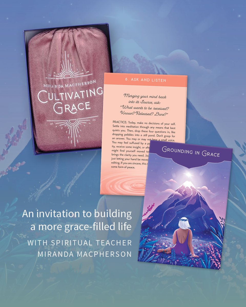MandalaEarth's tweet photo. Step into the quiet power of grace. 🌿✨
Cultivating Grace by Miranda Macpherson—author and spiritual teacher—offers cards and practices to help you access peace, clarity, and joy in everyday moments.

https://t.co/1deFMVbvAy

#MandalaPublishing #DailyGrace #MindfulLiving https://t.co/bXCg7o909H