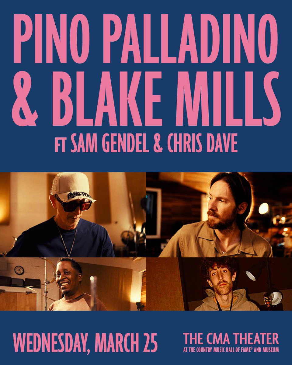 JUST ANNOUNCED ✦ Pino Palladino &amp; Blake Mills
📅 Wednesday, March 25, 2026
📍 CMA Theater -Nashville, TN
On Sale 1/23 at 10AM ✧ countrymusichalloffame.org