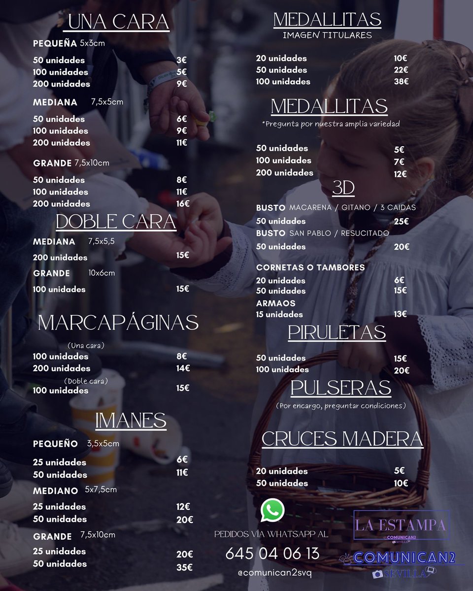 comunican2svq's tweet image. ¡Cofrades, ya estamos aquí! 

Info &amp;amp; pedidos por WhatsApp en el 645040613 

Envíos a toda España 

#TDSCofrade #semanasanta #ssanta