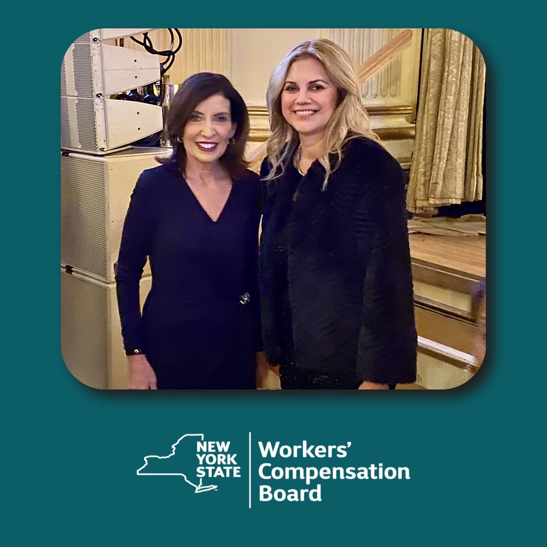 Board Member Maria Matos attended last week's celebration of the the NYS Bar  Association's 150th anniversary in Manhattan. The association selected  @GovKathyHochul for the Gold Medalits highest honor.