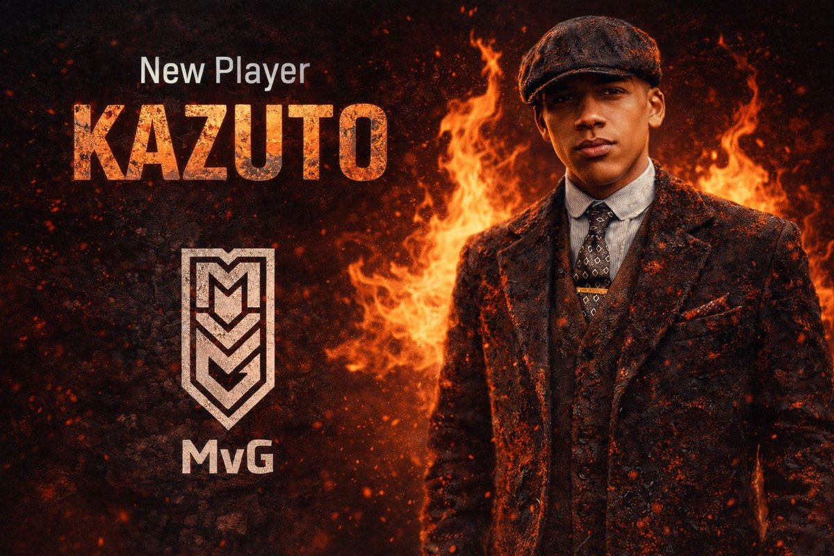 Here we Go 🖊📃

Wir komplettieren unser Line-up mit <a href="/V2BKazuto/">Kazuto</a> und sind nun ready für die anstehenden Ligen. 

Auf eine Erfolgreiche Zeit mit dir 🏆