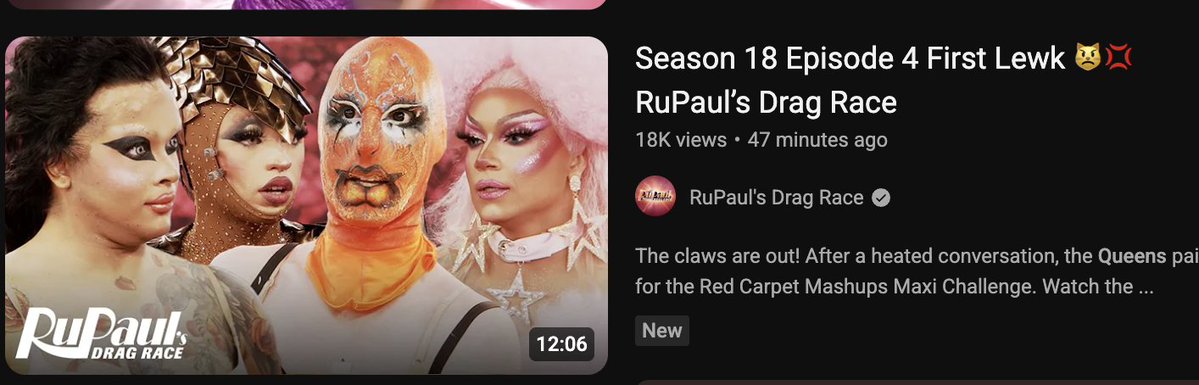 <a href="/RuPaulsDragRace/">RuPaul's Drag Race</a> WHO EVER DID THIS THUMBNAIL DESERVES TO SUFFER THIS IS SO HORRIBLE IM SCREAMING