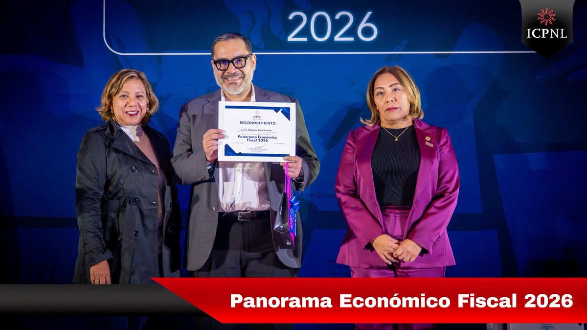 El 20 de enero, se llevó a cabo el #MagnoEvento Panorama #Económico Fiscal #2026 en Cintermex, organizado por el <a href="/ICPNL/">ICPNL</a>. El evento contó con la participación de Rolando Silva, Director Ejecutivo del #IMCP, en representación de Ludivina Leija, Presidenta del IMCP.