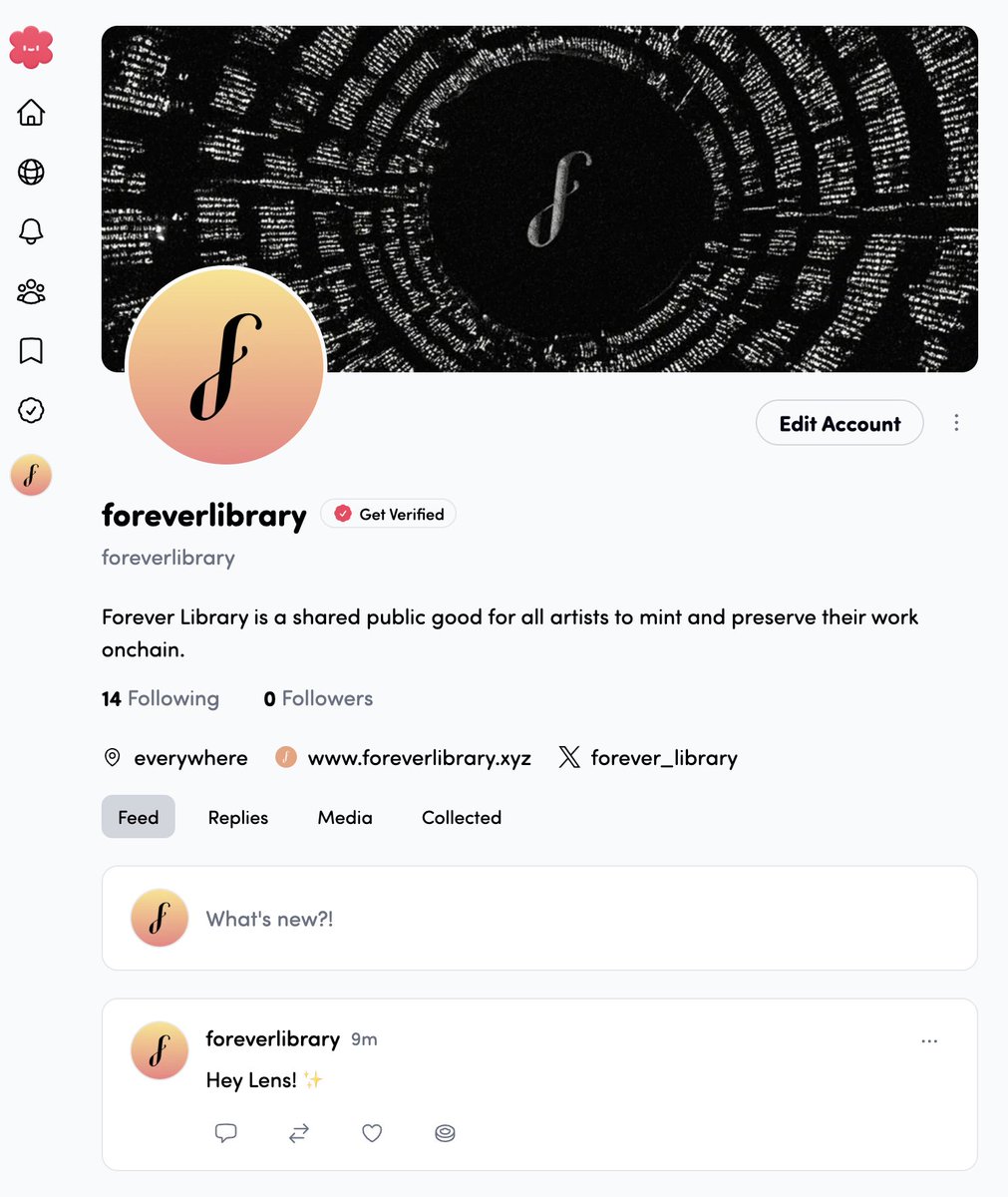 Forever Library tweet media