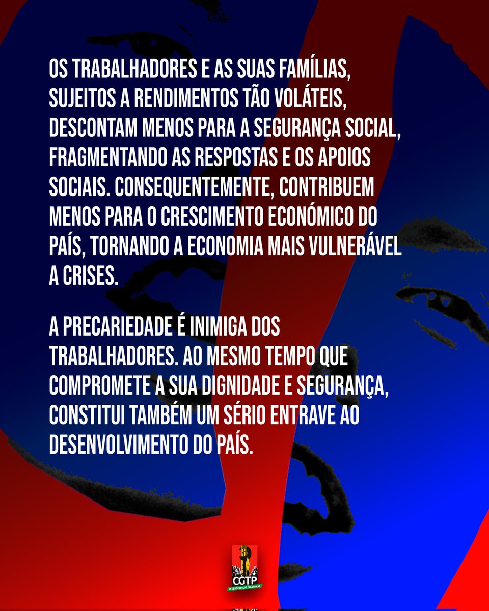 CGTP_IN's tweet photo. O que querem o Governo e os Patrões?
⚠️ Edição Precariedade! https://t.co/xAaJBszc7i