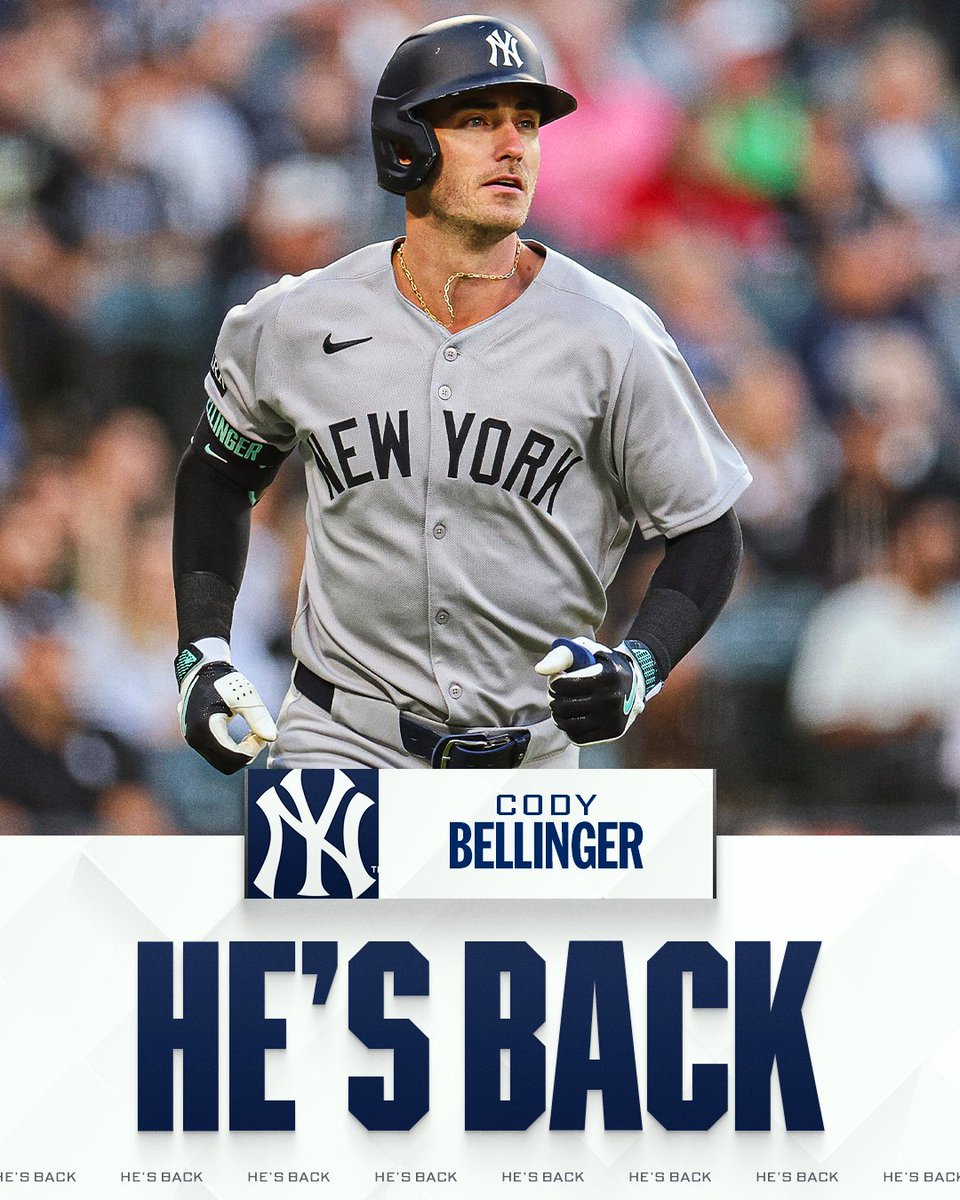 MLB's tweet image. Yankees, 1B/OF Cody Bellinger reportedly agree to deal, per multiple reports including MLB's @Feinsand.