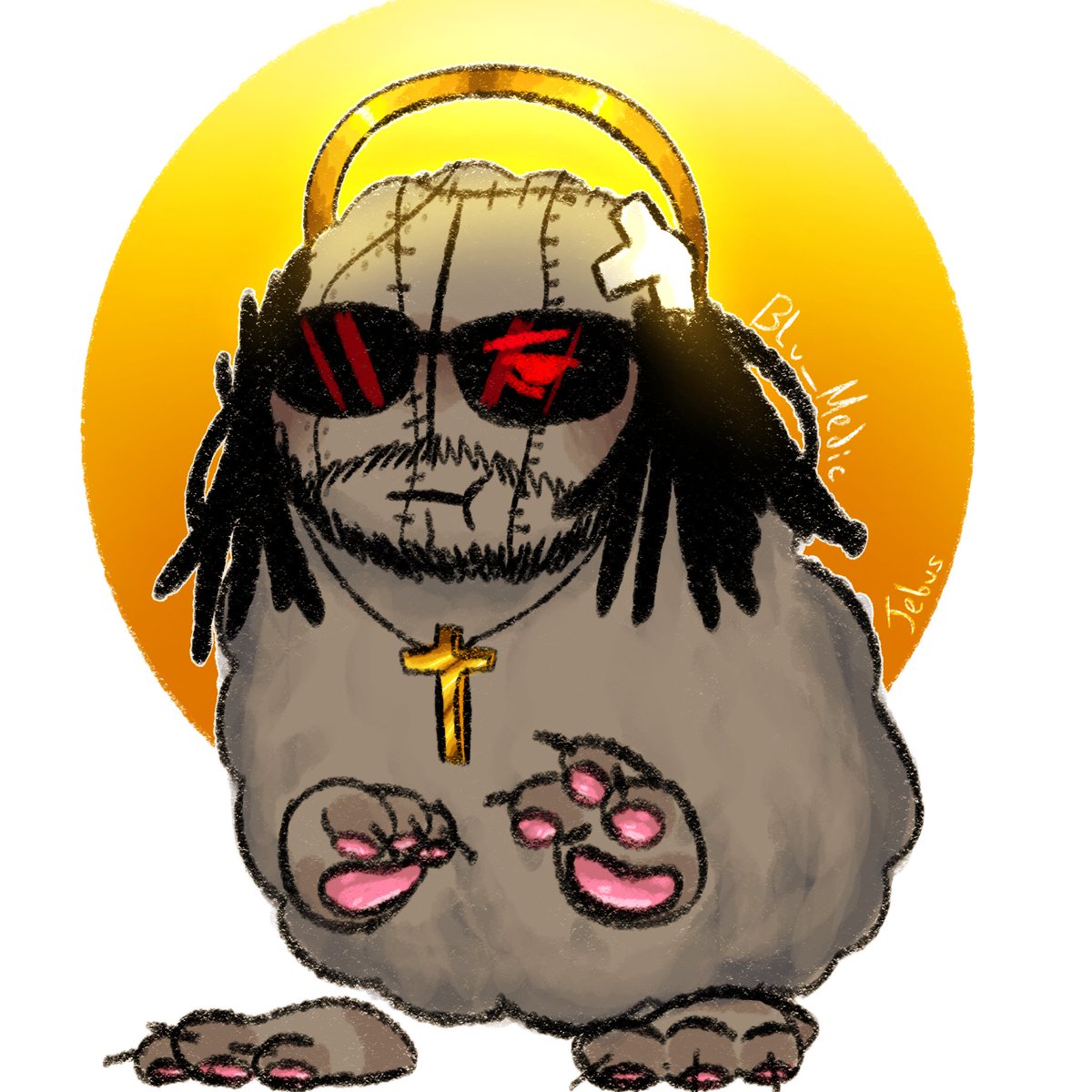 Blue_Medic26's tweet image. 𝑭𝒍𝒖𝒇𝒇𝒚 𝒋𝒆𝒃𝒖𝒔 &amp;lt;𝑫 
[#madnesscombatfanart #fluffygrunt #madnesscombatJebus]