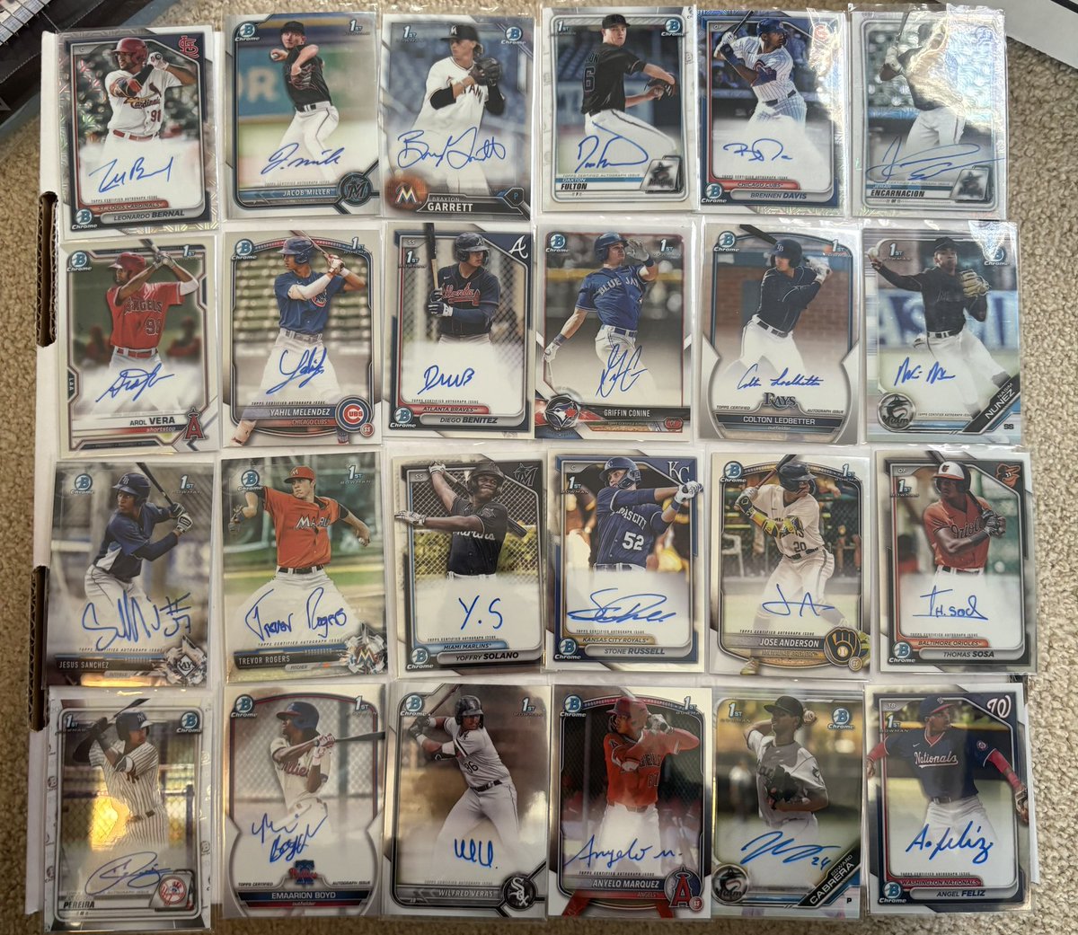 Bowman Chrome Available, all autos or refractors! Comment or message me  with offers or for prices, will do deals on multiple! Can also send better  pics of individual cards if interested