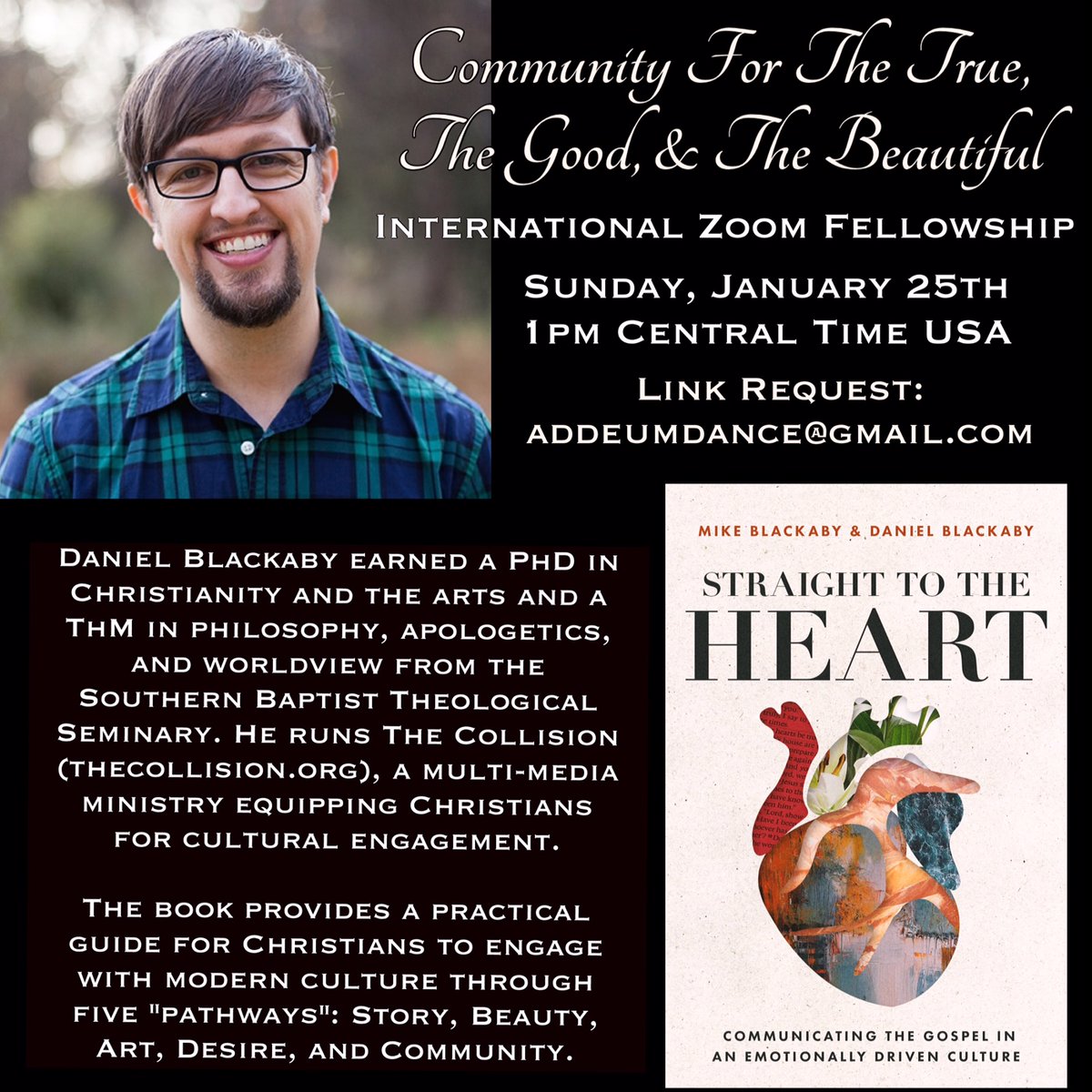 I'm looking forward to sharing and fellowshipping with some great creative people this Sunday!