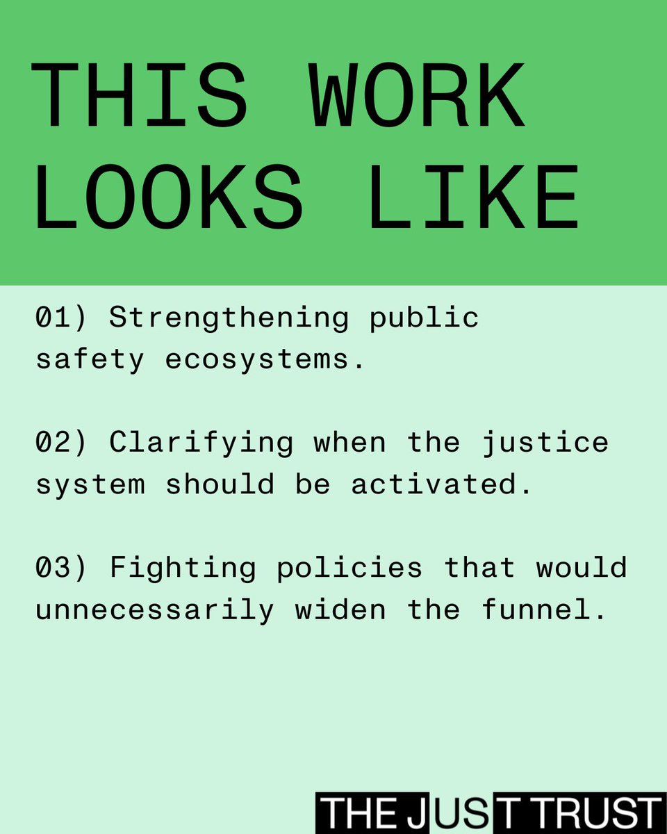thejusttrust's tweet photo. Narrowing The Funnel In ⇨⇨⇨:

We have an incredibly wide funnel into the American justice system. That’s because we use it as a catch-all to treat every problem under the sun. A tool belt with one big tool. https://t.co/zJAeavi304