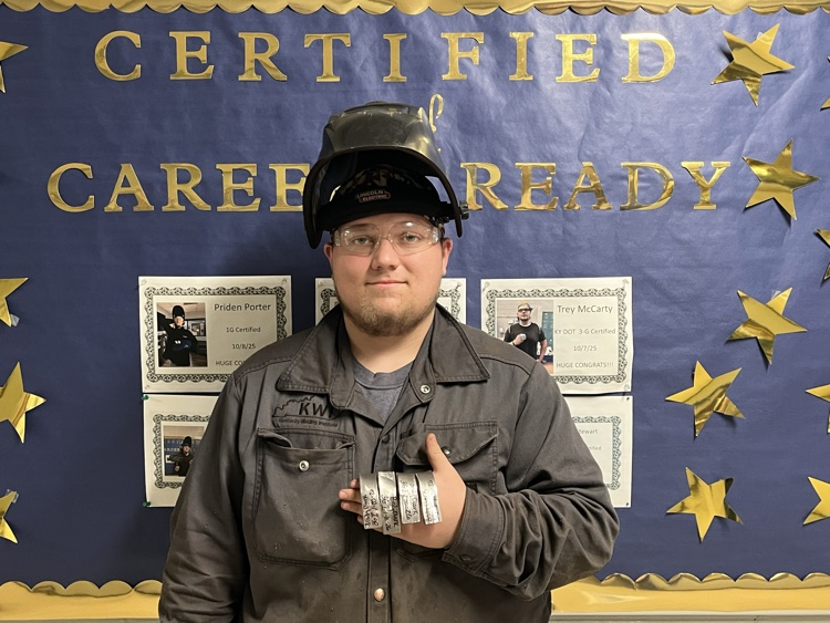 HUGE CONGRATS to Brady Clark! He earned his KY DOT 3-G cert today! So very proud of him!! Way to go, Mr Mulkey! So proud! <a href="/KY_CTE/">Kentucky Office of Career and Technical Education</a>