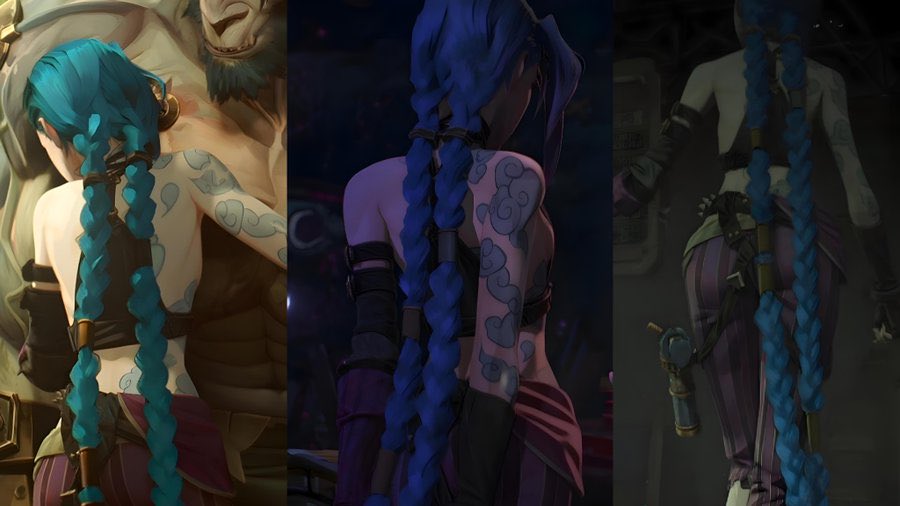 Jinx braids are beautiful 💙🥹