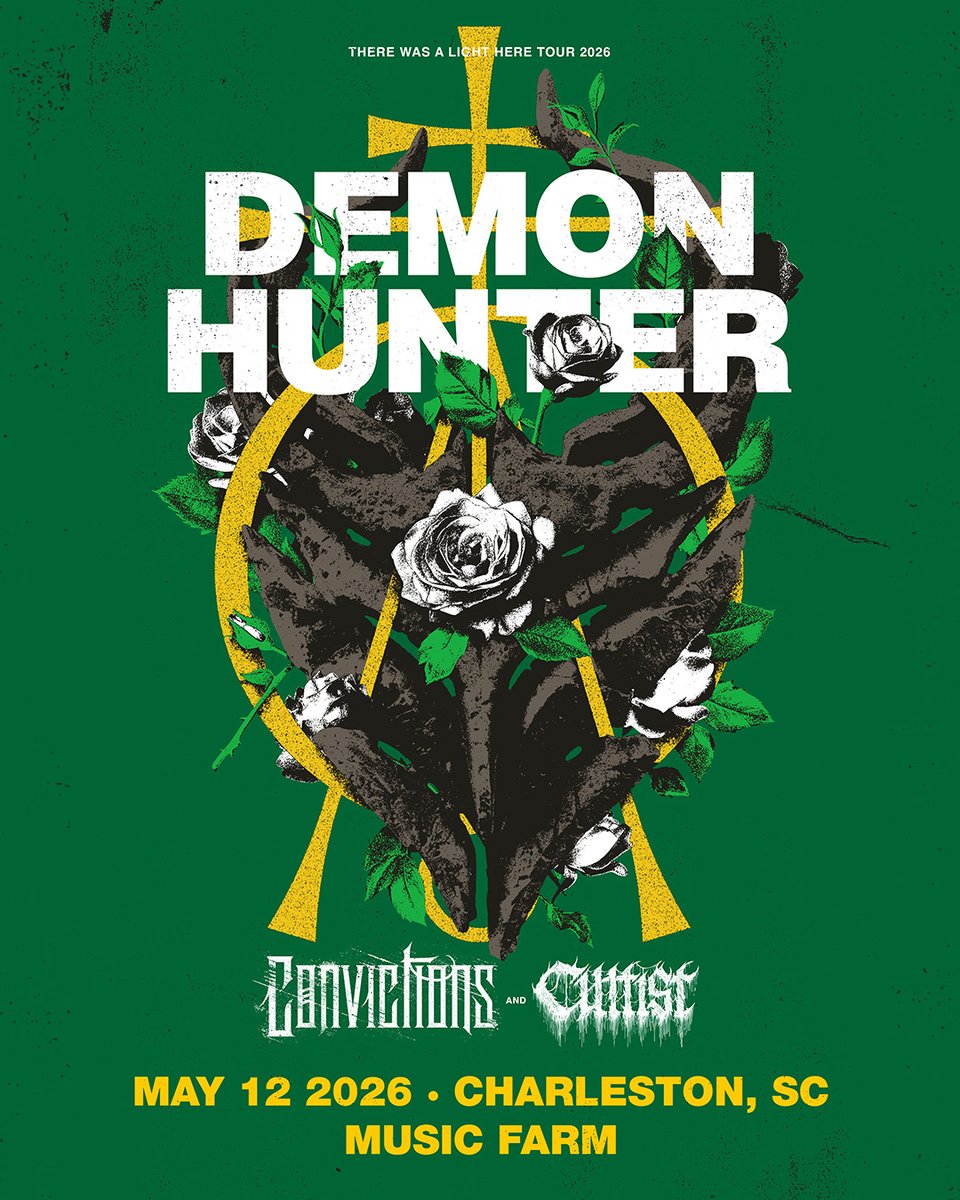 JUST ANNOUNCED ✦ Demon Hunter
📅 Tuesday, May 12, 2026
📍 Music Farm - Charleston, SC
On Sale 1/23 at 10AM ✧ musicfarm.com