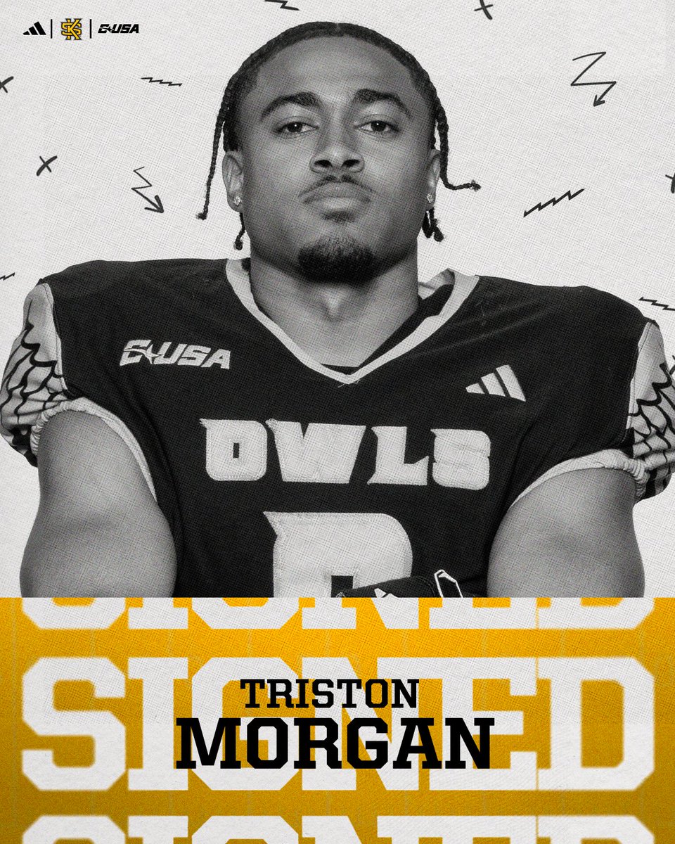 kennesawstfb's tweet photo. 𝐖𝐞𝐥𝐜𝐨𝐦𝐞 𝐭𝐨 𝐭𝐡𝐞 𝐒𝐚𝐰!

⚫️ @TristonMorgan7
⚫️ 5-9, 190
⚫️ Atlanta, Ga.

#ACCELE26TE | #HootyHoo https://t.co/JVrq9qhrxr