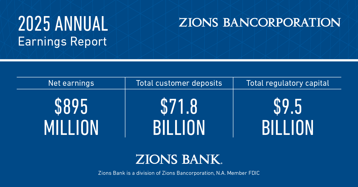 We have released our 2025 earnings report, with highlights including full year net earnings of $895 million, year-over-year growth in customer deposits and loans, and total regulatory capital of $9.5 billion: s203.q4cdn.com/215756951/file…