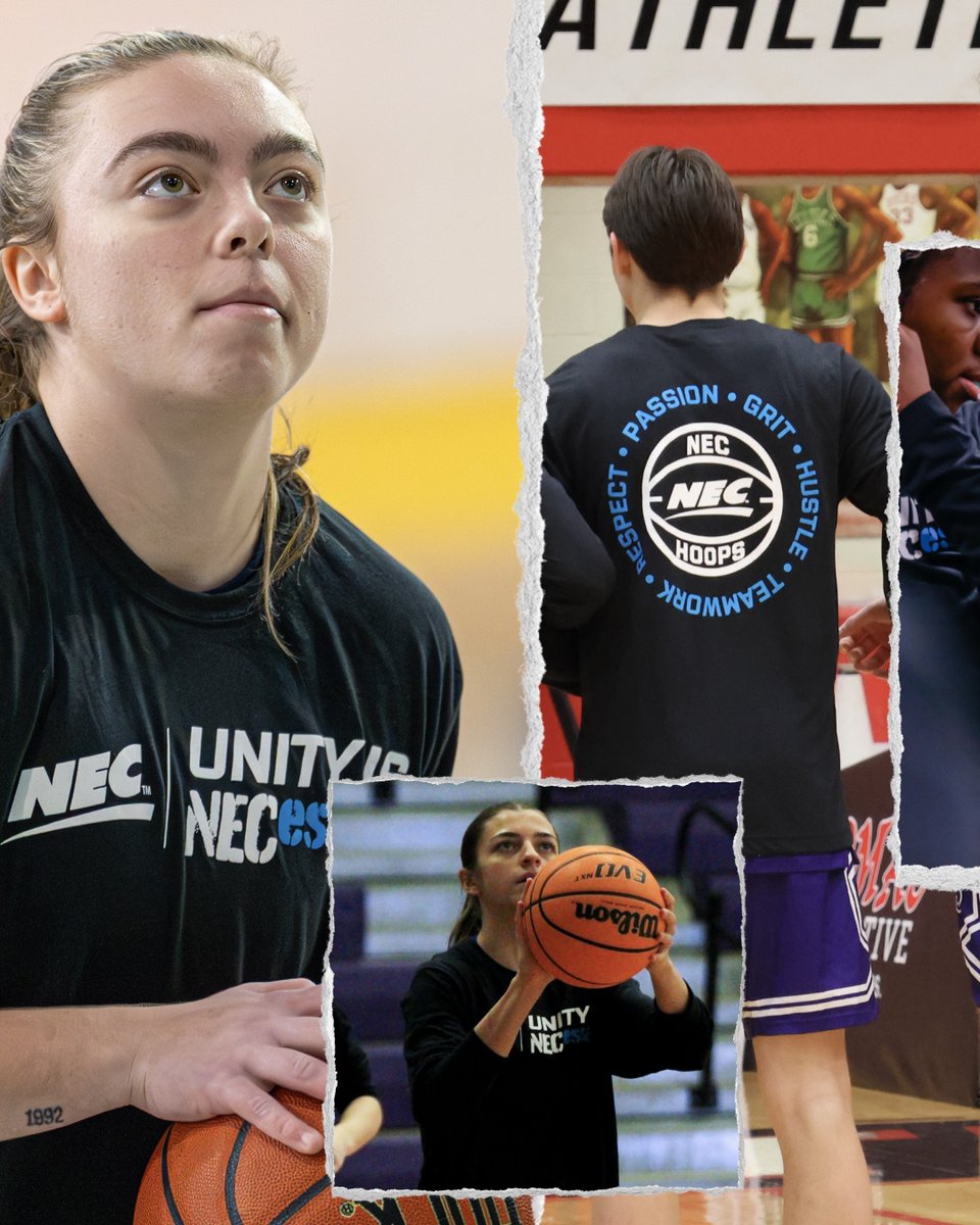 NECsports's tweet image. United beyond the game.#UNITY was on display across #NECHoops this #MLKDay Weekend.