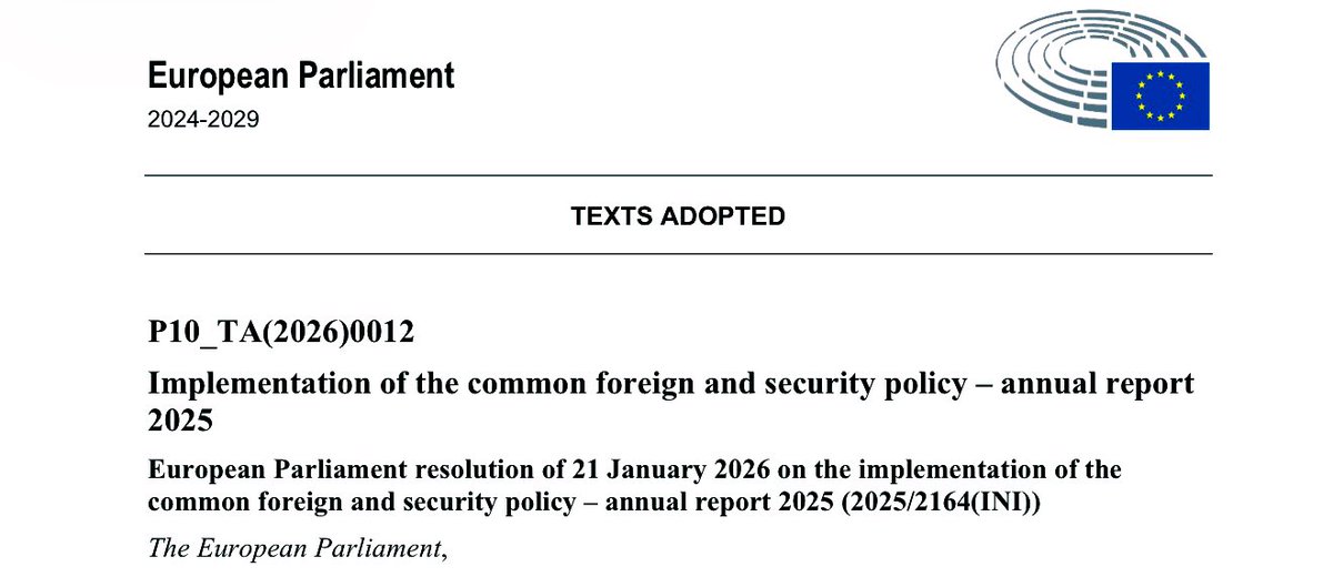 Europa votó para poner fin a los beneficios que el régimen cubano obtiene del Acuerdo de Cooperación con la UE (PDCA).
Gracias a los eurodiputados <a href="/Kaminski_M_/">Mariusz Kamiński</a> y <a href="/FidanzaCarlo/">Carlo Fidanza ن</a> por liderar la inclusión de este llamado en la política de seguridad europea. Y gracias a toda los