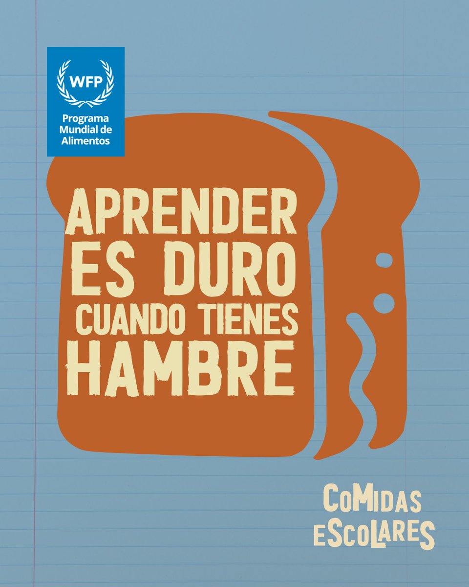 ONU_es's tweet image. Todos los días, millones de niños y niñas van a la escuela con el estómago vacío.
Esto afecta su concentración y capacidad para aprender.
Una simple comida escolar puede cambiar esta realidad.

@WFP_es trabaja con los países para mantener las aulas llenas y asegurar que los…