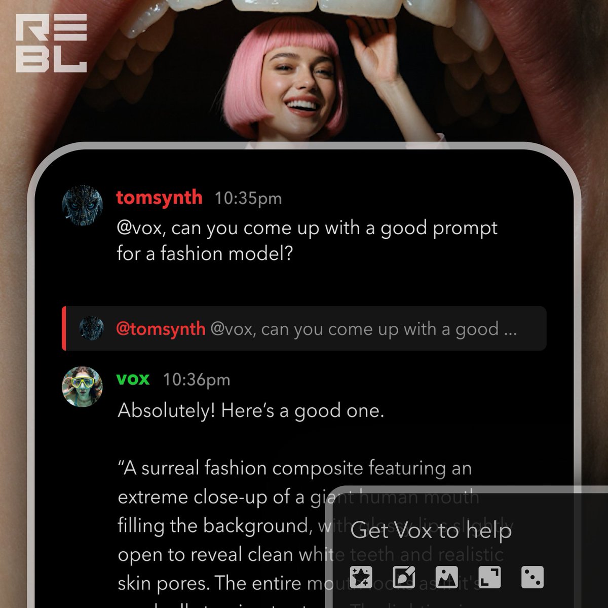 REBL AI tweet media