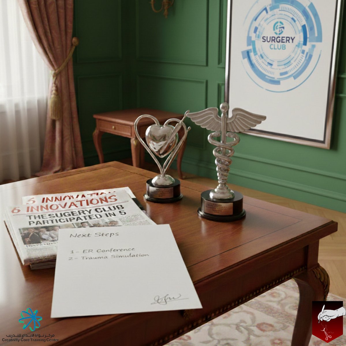 SurgeryClub1's tweet photo. انجاز يتبع انجاز ✊

شارك طلاب وطالبات فريق الجراحة بخمسة ابتكارات في مسابقة الابتكار لكلية ابن سينا 

ايش تتوقعو الخطوة الجاية 🤔 https://t.co/6zICkEcY3Y