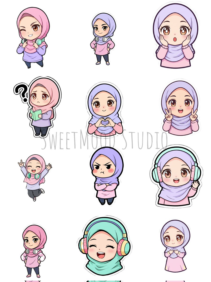 sweetmoodstudio's tweet image. My first digital product is finally live 🥹🤍

Cute hijab girl stickers, expressive &amp;amp; soft,
PNG transparent, ready to use.

Link ↓
sweetmoodstudio.gumroad.com/l/sweetmood-de…

#digitalsticker
#hijabsticker
#gumroadcreator