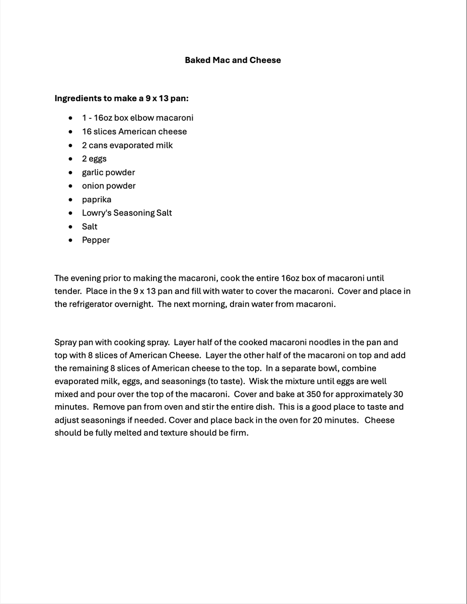 Rockhurstdining's tweet image. This week's requested comfort food is baked mac and cheese submitted by Quincy Thomas! Try this recipe at home or at the TMDR for lunch today! 😋