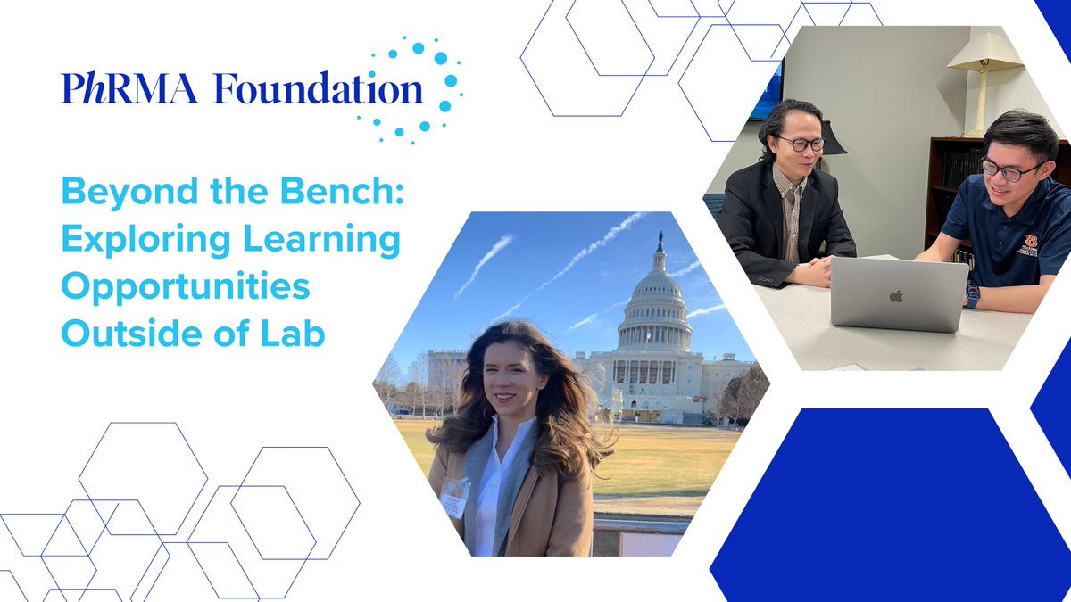 Pursuing learning opportunities outside of the lab or classroom can provide early career researchers w/ insight into career paths and new research ideas. We interviewed PhF awardees Carol Morris <a href="/uamshealth/">UAMS Health</a> &amp; Tim Lai <a href="/auhcop/">Auburn Pharmacy</a> about their experiences.

phrmafoundation.org/news-events/bl…