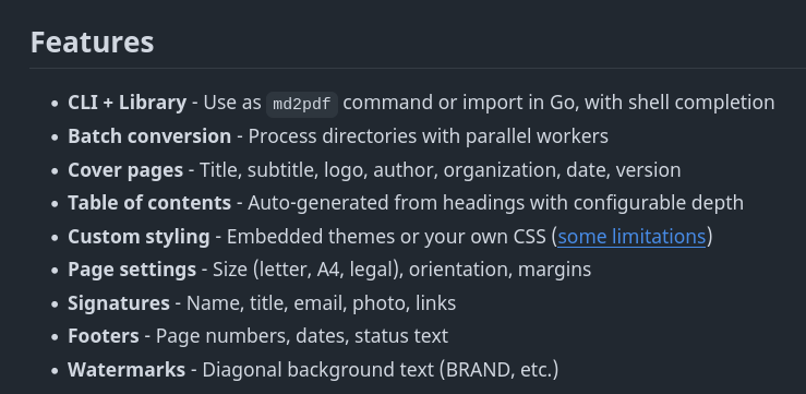 Professional PDF generation from Markdown. No LaTeX. No complexity
#golang

github.com/alnah/go-md2pdf