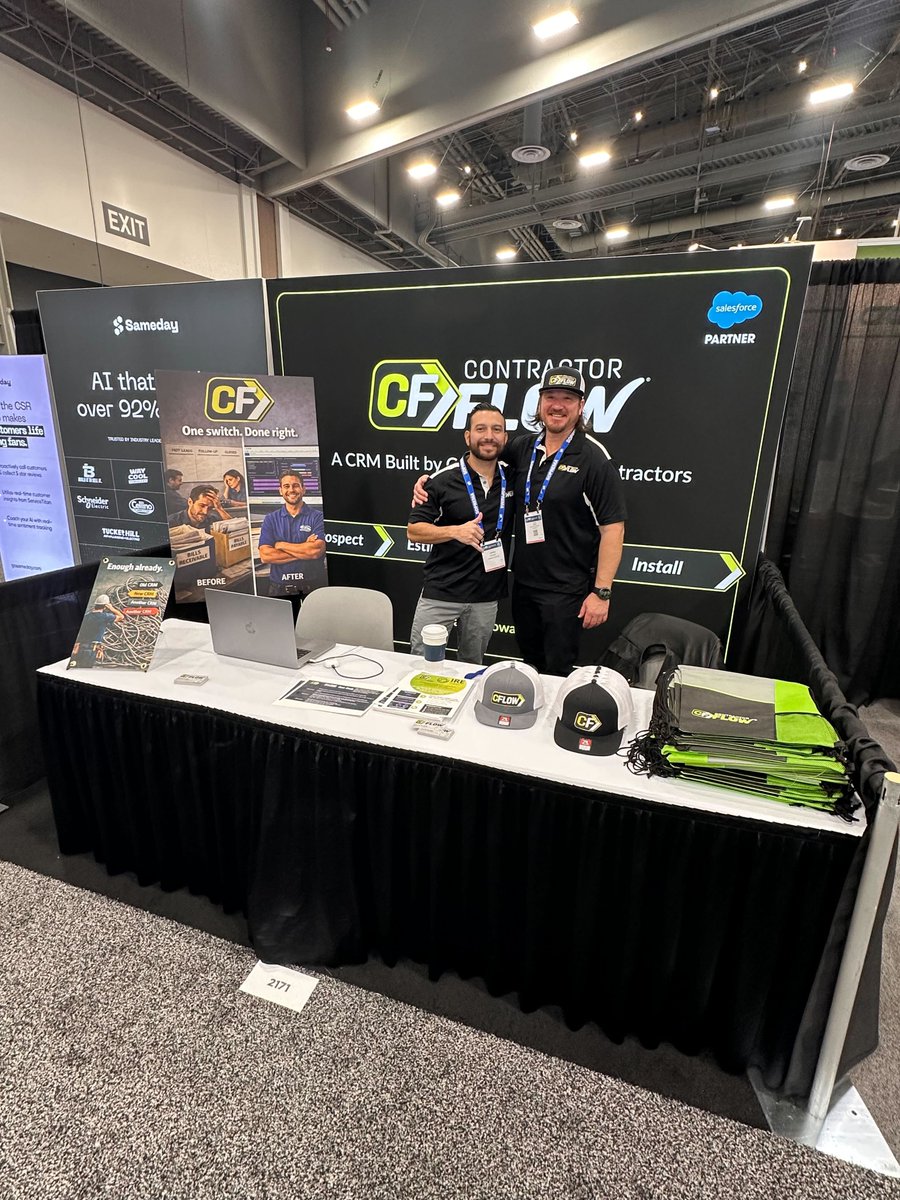 FlowContractor1's tweet image. We’re here today and tomorrow at the International Roofing Expo!

Come see ContractorFlow at booth #2171 and check out how contractors are streamlining their sales, follow-up, and workflows—all in one place with our revolutionary CRM.

If you’re at the show, stop by and say hi!