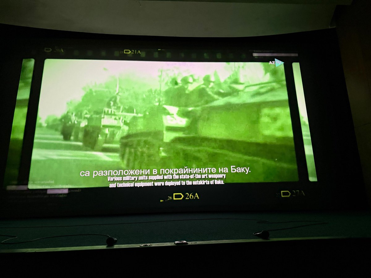 AzEmbBulgaria's tweet image. Azerbaijani Movie Night at the MENAR International Film Festival in Sofia – cinema, memory, and a human message

An Azerbaijani Movie Night was held at the House of Cinema as part of the 18. MENAR International Film Festival in Sofia. The event combined the power of cinema as a…