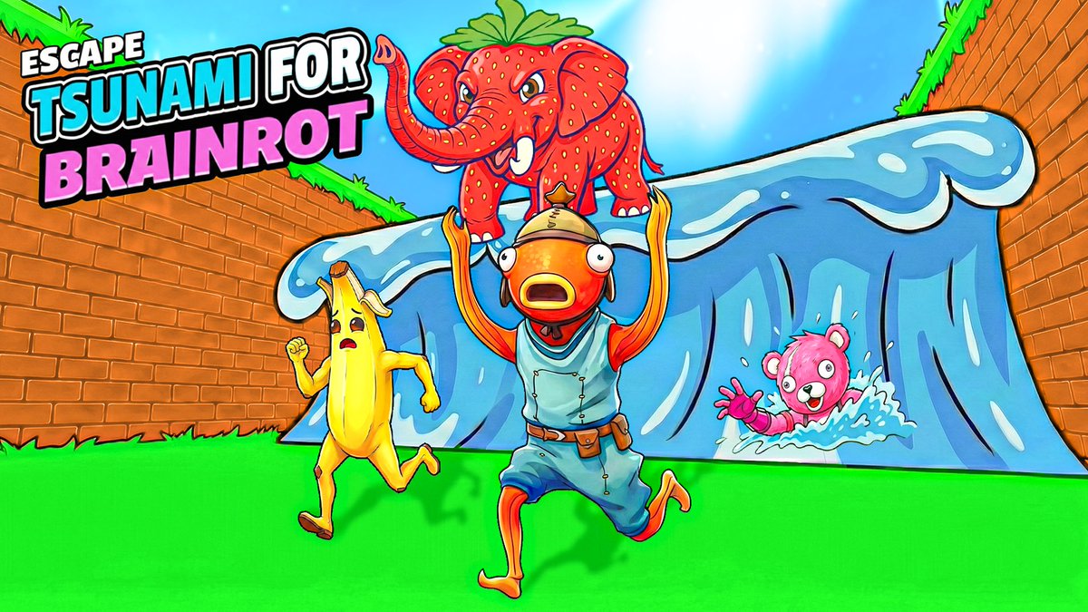 We’re really excited to confirm that ESCAPE TSUNAMI FOR BRAINROTS is now the official licensed version on Fortnite, based on the original Roblox map.
Big thanks to <a href="/do_bigR/">doBIG</a> and <a href="/complexsevens/">Complex</a>, creator of the original experience 🙏

Can’t wait to share what’s coming next with the