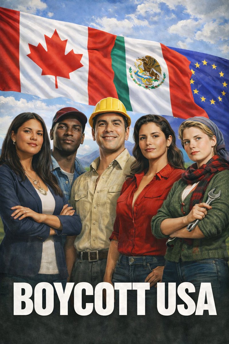 United We Can. 🇨🇦🇲🇽🇪🇺🇬🇱 🇺🇦#3E #BoycottUSA 
Unidos podemos
Ensemble, nous pouvons
Разом ми можемо
Ataatsimoorluta piginnaavugut
Gemeinsam können wir
Uniti possiamo
Razem możemy
Împreună putem
Samen kunnen we
Μαζί μπορούμε
Společně to dokážeme
Juntos podemos
Együtt képesek vagyunk