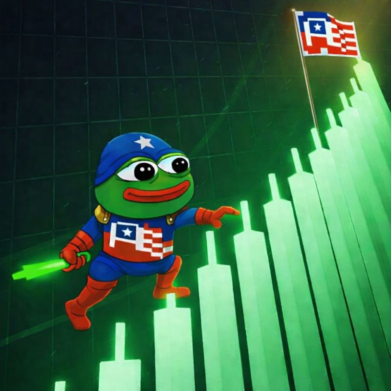 Uncle Pep $UNCPEP looking boolish on our 4th day.

Community building behind the scenes and getting involved in the <a href="/americadotfun/">America.Fun 🇺🇸🦅</a> ecosystem. 

Accumulation around 200-250k soon to be break. We will soon seen higher lowers and start testing the 500k range where the competition