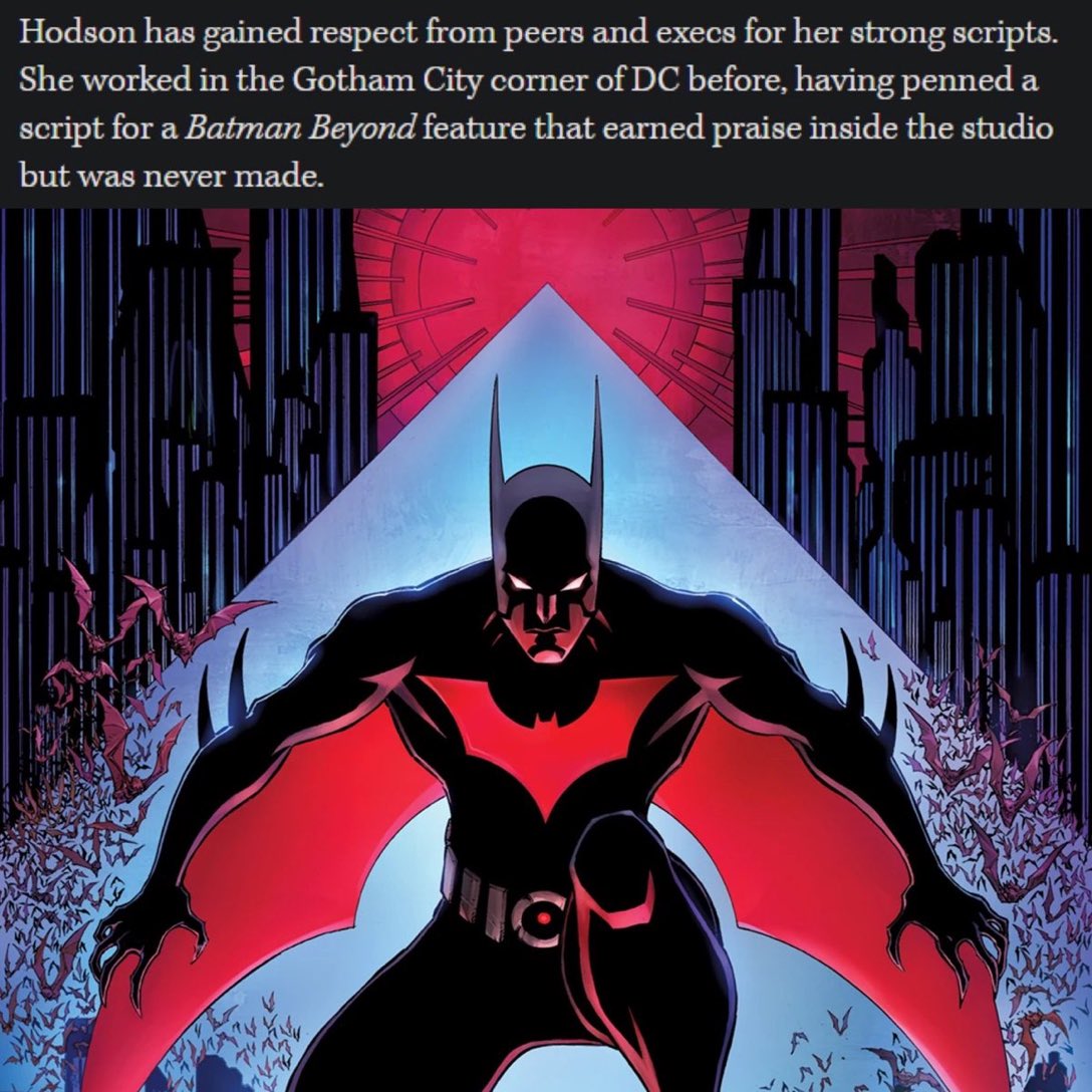 ZeddyFilms's tweet image. A Batman Beyond movie?! 

One day I’ll have nice things 😭