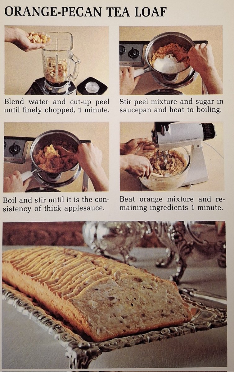 Re2OldFOOD's tweet image. Orange-Pecan Tea Loaf -- 1970s 

#OrangePecanTeaLoaf #1970srecipe 
#quickbread #orangepeel #pecan