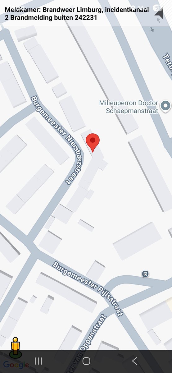Brandmelding Buiten met inzet brandweer in Maastricht